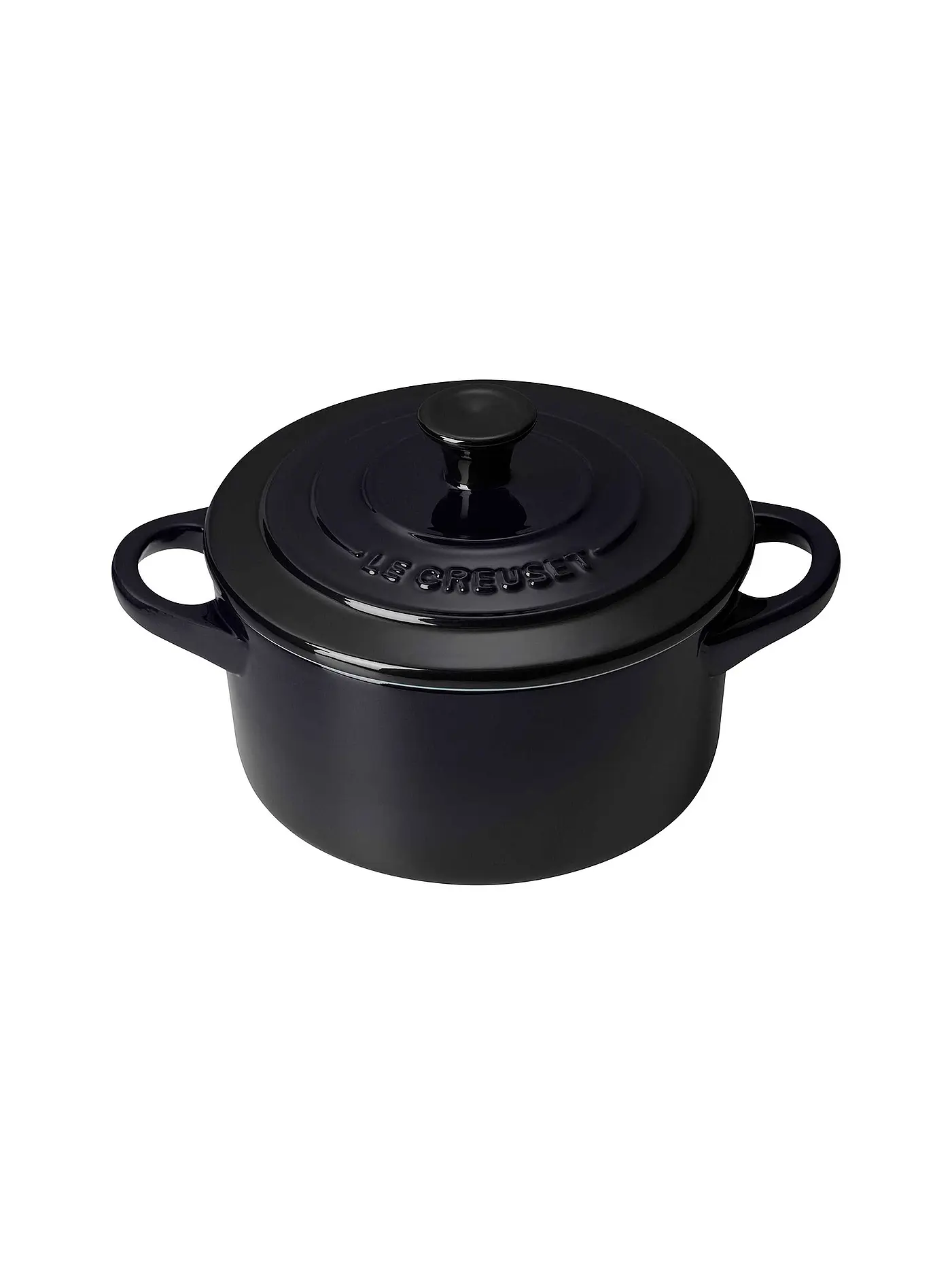 LE CREUSET | Mini-Cocotte "Poterie" 10cm (schwarz) 0,2L | 